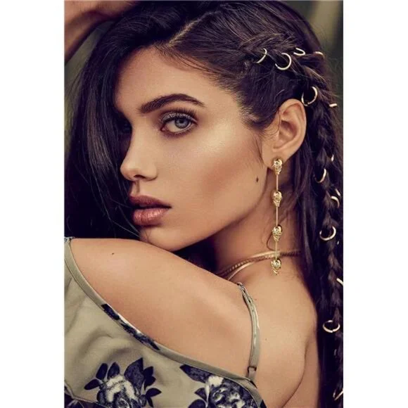 WOWORAMA Gold Skull Earrings | Gothic Hip Hop Halloween Jewelry - Picture 4 of 6